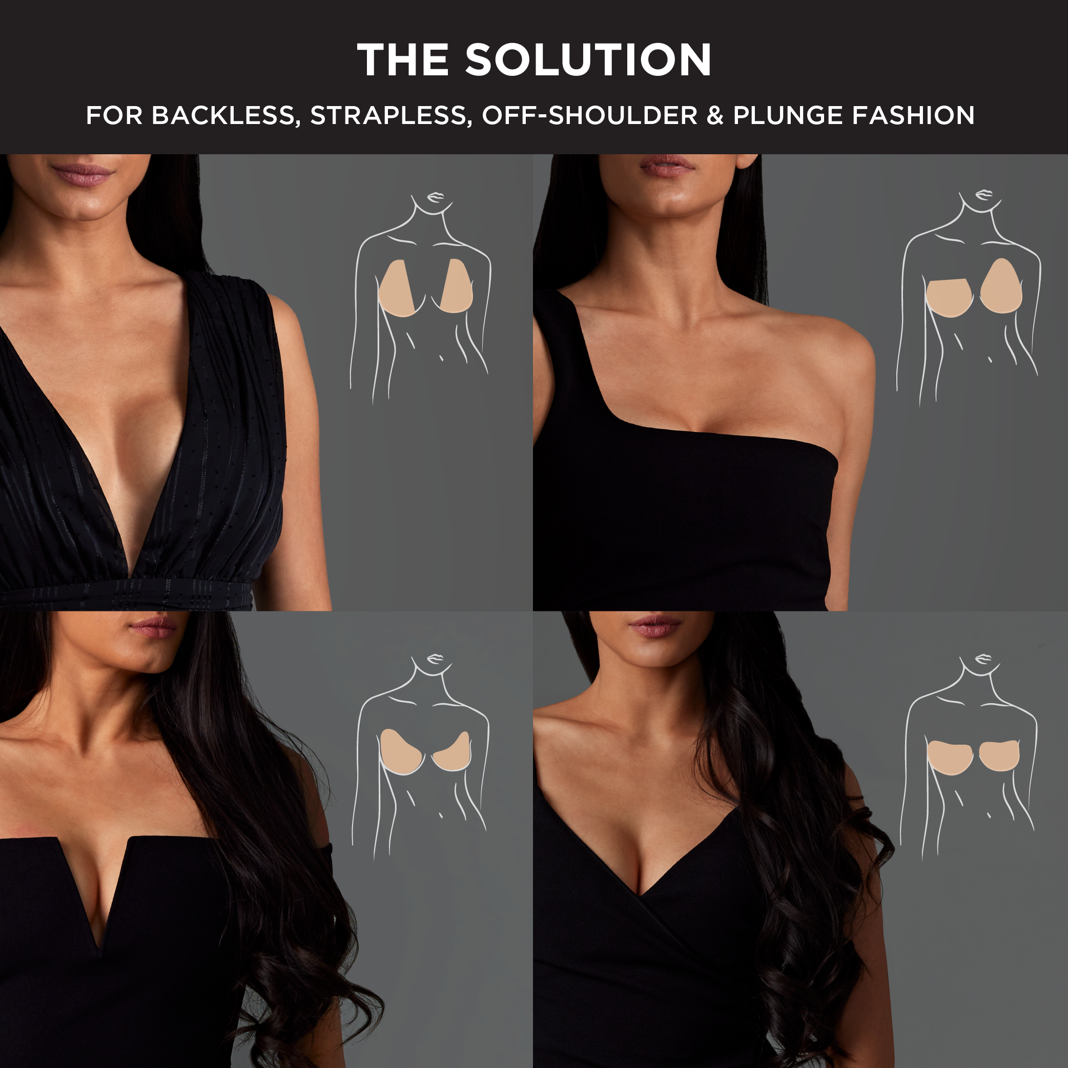 Boob Tape for Strapless Dress. Looking for a solution to keep your…, by  Classy Sassy Styled